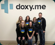 Photo of the doxy.me team in New York