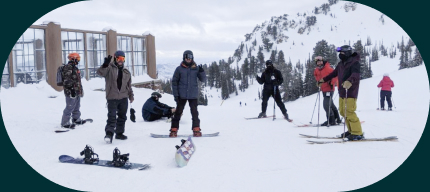 Members of the doxy.me team during a ski trip in Salt Lake City